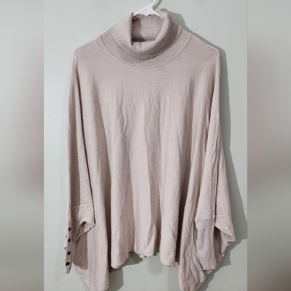Alfani Soft Beige Cowl Neck Sweater - Picture 2 of 6